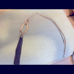 Fashion jewelry necklace with tassel pendant